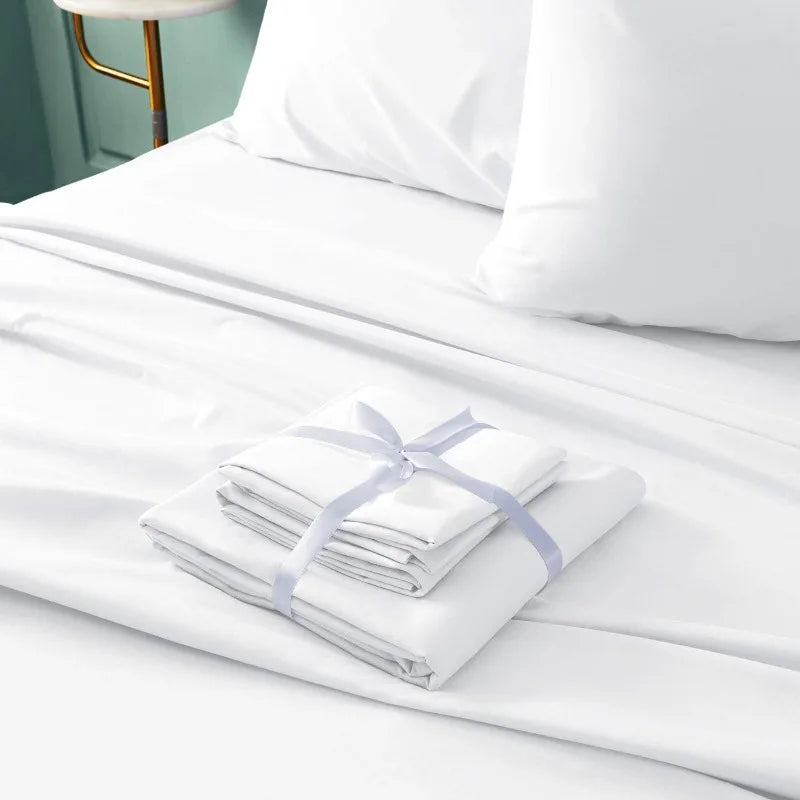 Sheets Set (King, White) - Super Soft 1800 Thread Count
