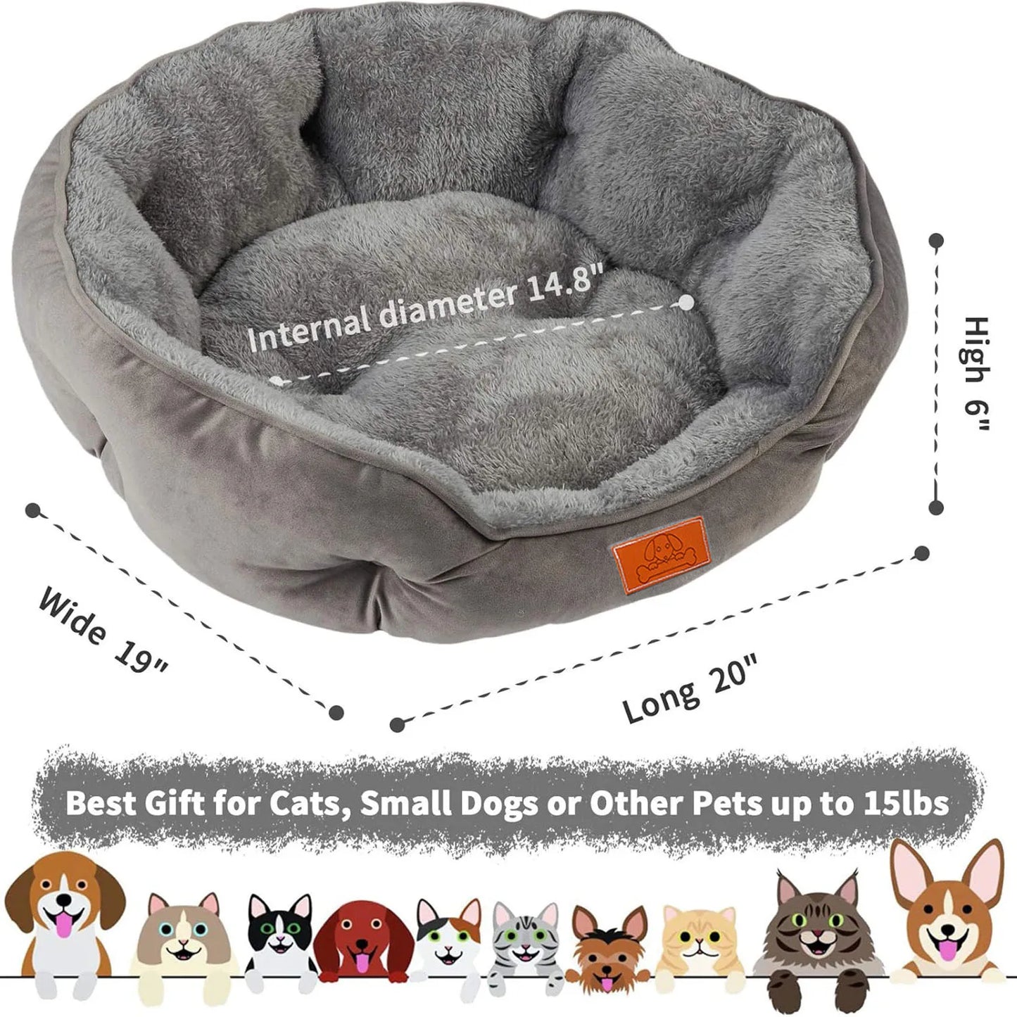 Pet Bed, Soft, Water Resistant