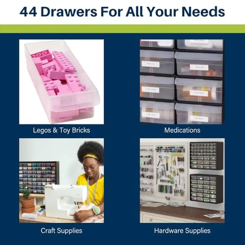 Plastic Drawer Storage Cabinet 20-Inch