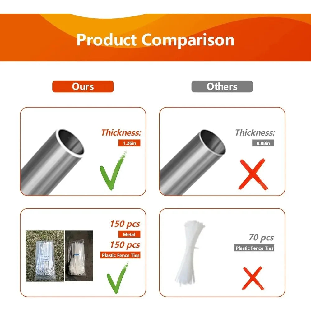 Fence Outdoor Heavy-Duty, Waterproof UV-Resistant Cover