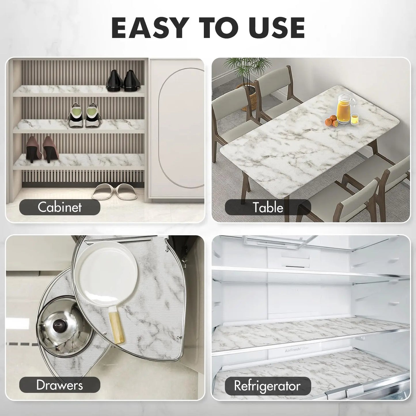 1pc Drawer and Shelf Liner, Kitchen Cabinet, Easy to Clean, Shelves, Desks