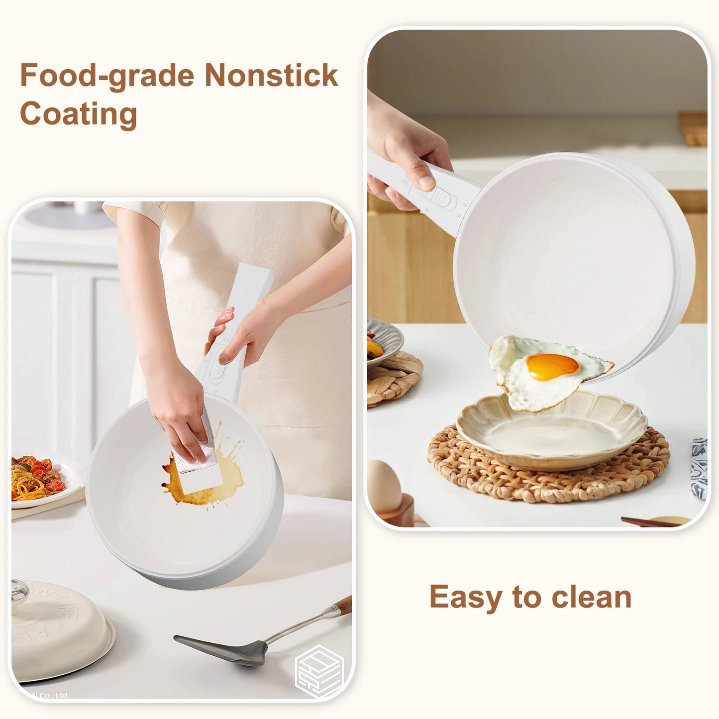 Electric Hot Pan with Steamer.
