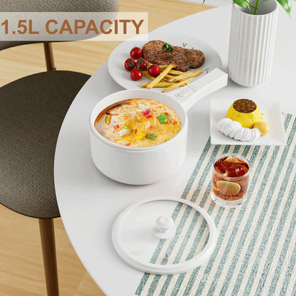 Electric Hot Pan with Steamer.