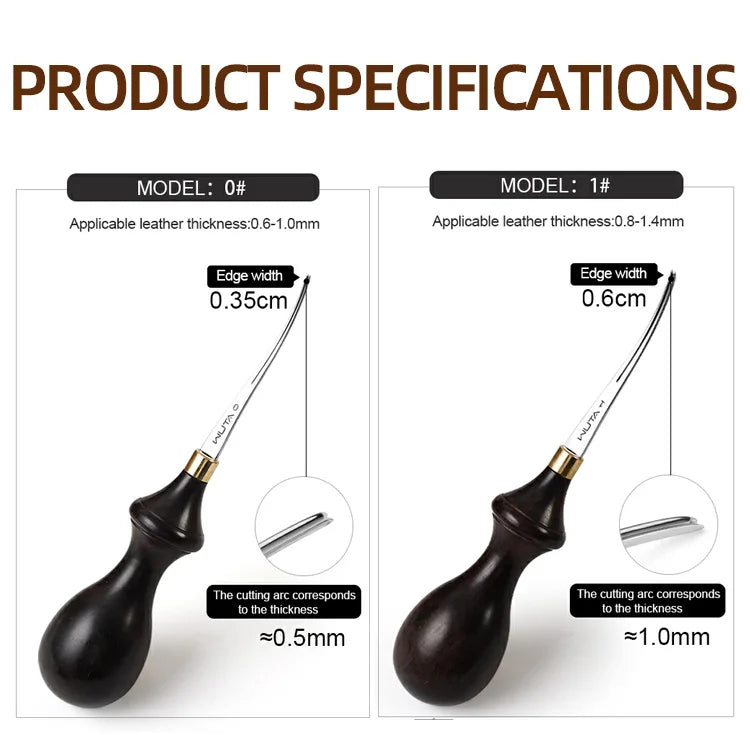 Leather Edge Beveler PRO Skiving Craft Work Tools