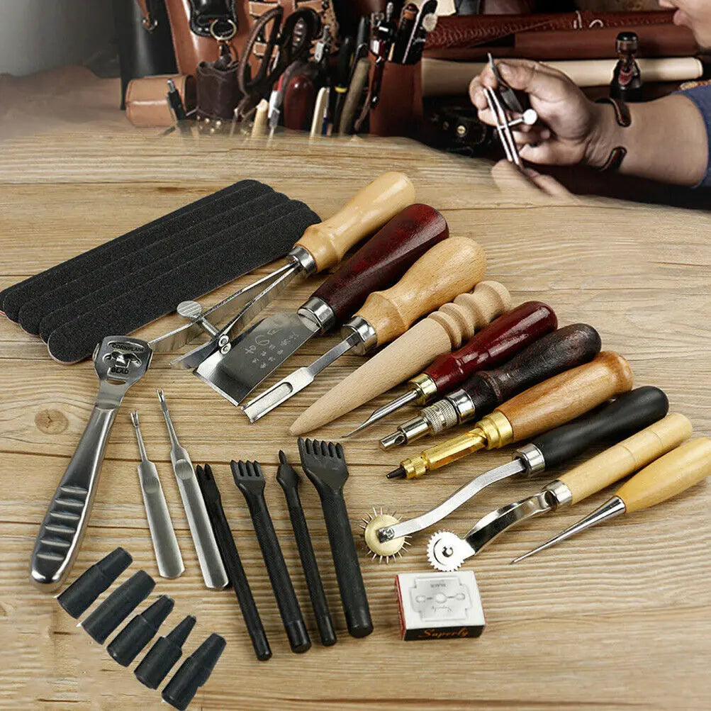 Professional Leather craft Tool Kit