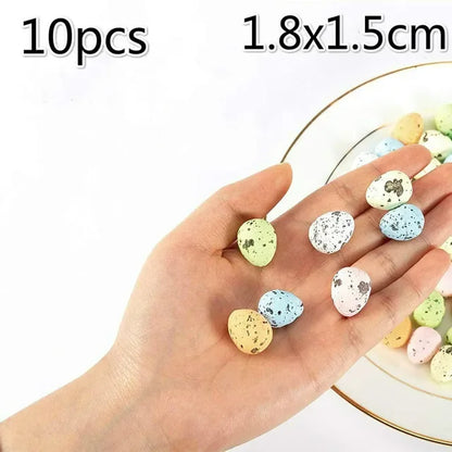 Small Happy Easter Bird Eggs Decoration