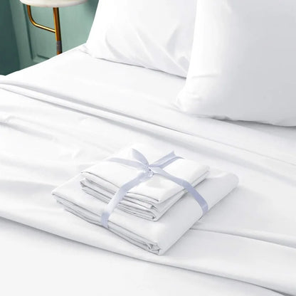 Sheets Set (King, White) - Super Soft 1800 Thread Count