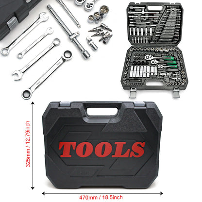 1/2 1/4 3/8 Inch Socket Ratchet Wrench Set,