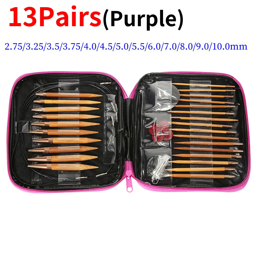 Bamboo Circular Knitting Needles Interchangeable