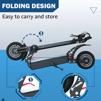 1600W/3200W Adults Electric Scooter, Folding and Portable