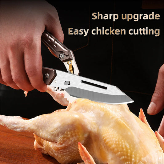 Heavy Duty - Chicken and Meat Cutting - Stainless Food Scissors