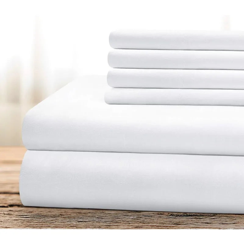 Sheets Set (King, White) - Super Soft 1800 Thread Count