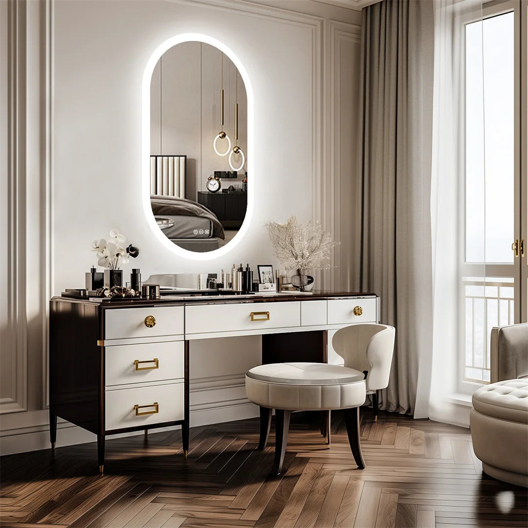 Mirror Backlit, Waterproof Light, Touch Screen, Frameless, Vanity