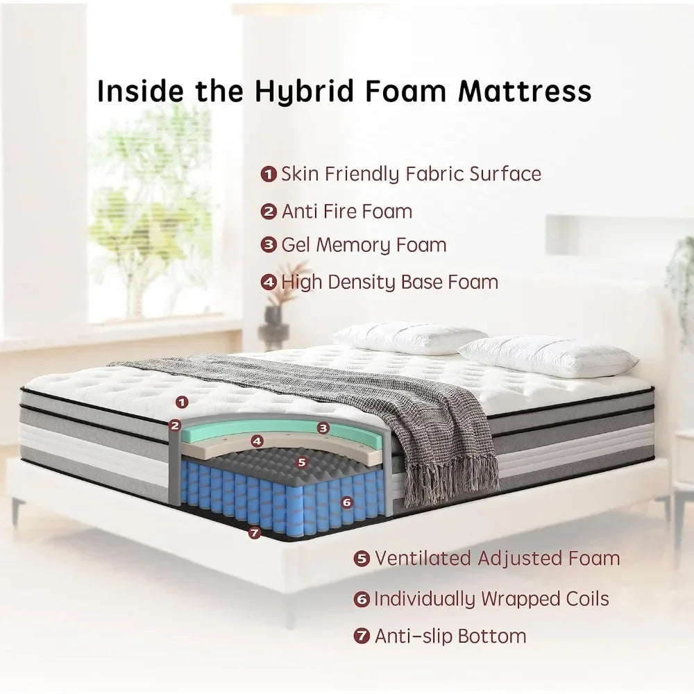 King Mattress, Innerspring Hybrid Mattress