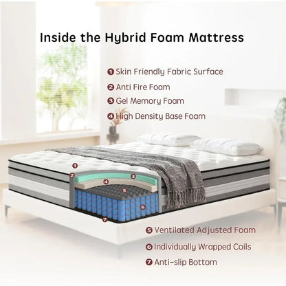 King Mattress, Innerspring Hybrid Mattress