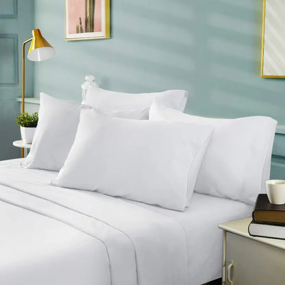 Sheets Set (King, White) - Super Soft 1800 Thread Count