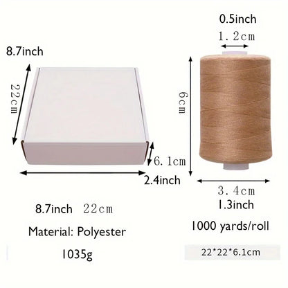 Polyester Sewing Thread for Sewing Machine, Hand Stitching, Quilting.