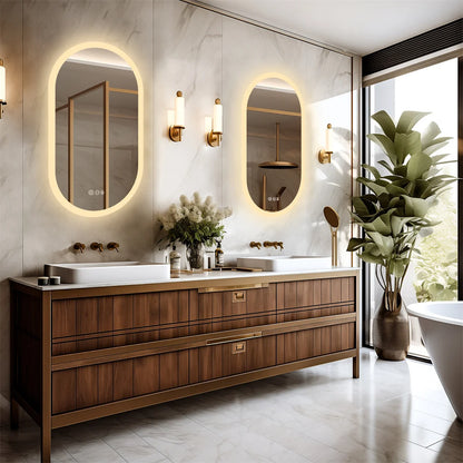 Mirror Backlit, Waterproof Light, Touch Screen, Frameless, Vanity